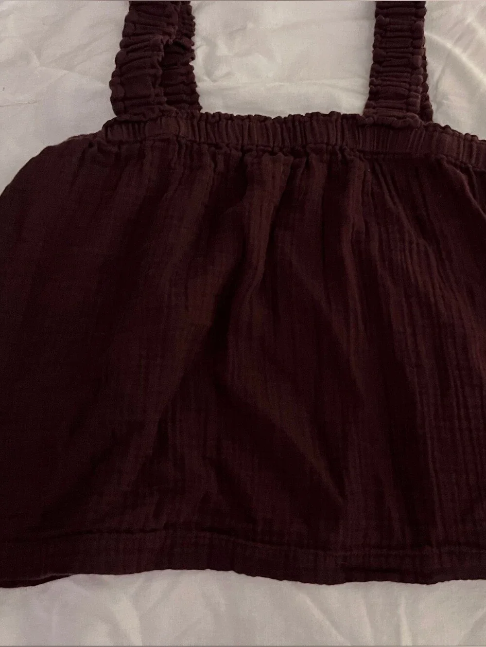 GAP KIDS- Brown Linen Babydoll Top